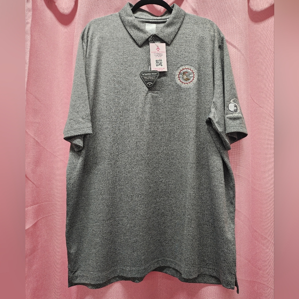 Callaway NWT Grey Heather Golf Polo Sz XXL